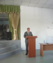 Выступление главы городского округа с отчетом о подготовке к 300-летию Кузбасса